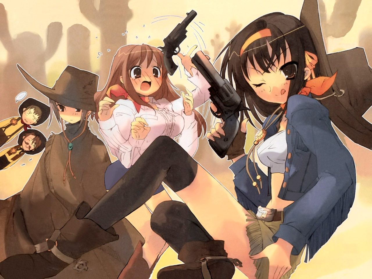 asahina-mikurukoizumi-itsukikyonnagato-yukisuzumiya-haruhi