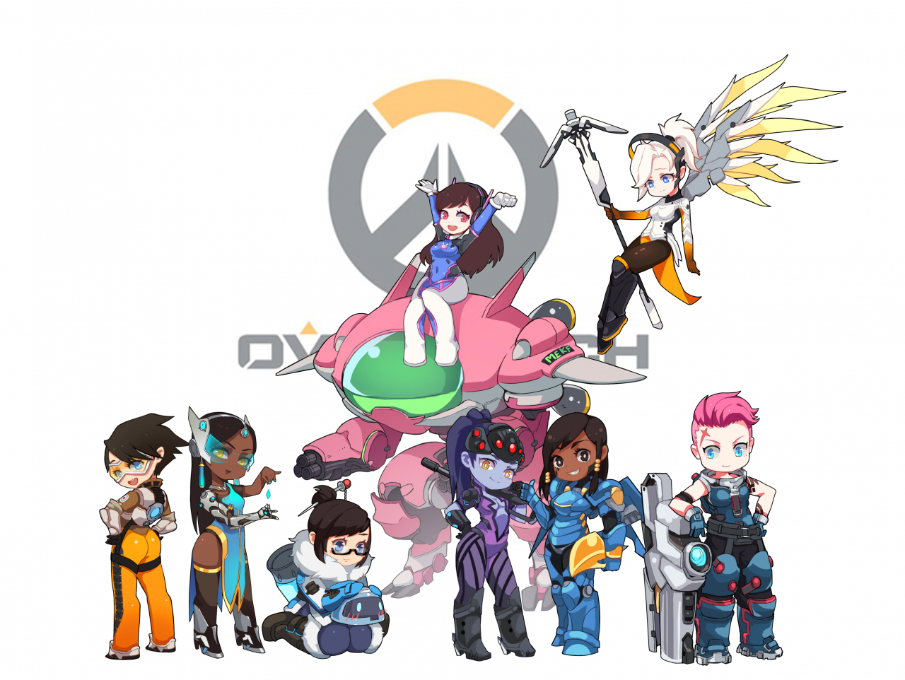 dva-overwatchmei-overwatchmercy-overwatchpharah-overwatchsymmetra-overwatchtracer-overwatchwidowmaker-overwatchzarya-overwatch