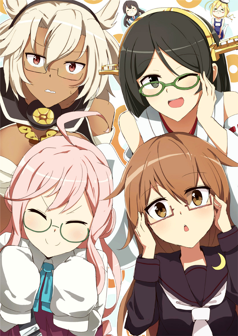 i-8-kantai-collectionkirishima-kantai-collectionmakigumo-kantai-collectionmochizuki-kantai-collectionmusashi-kantai-collectionooyodo-kantai-collection