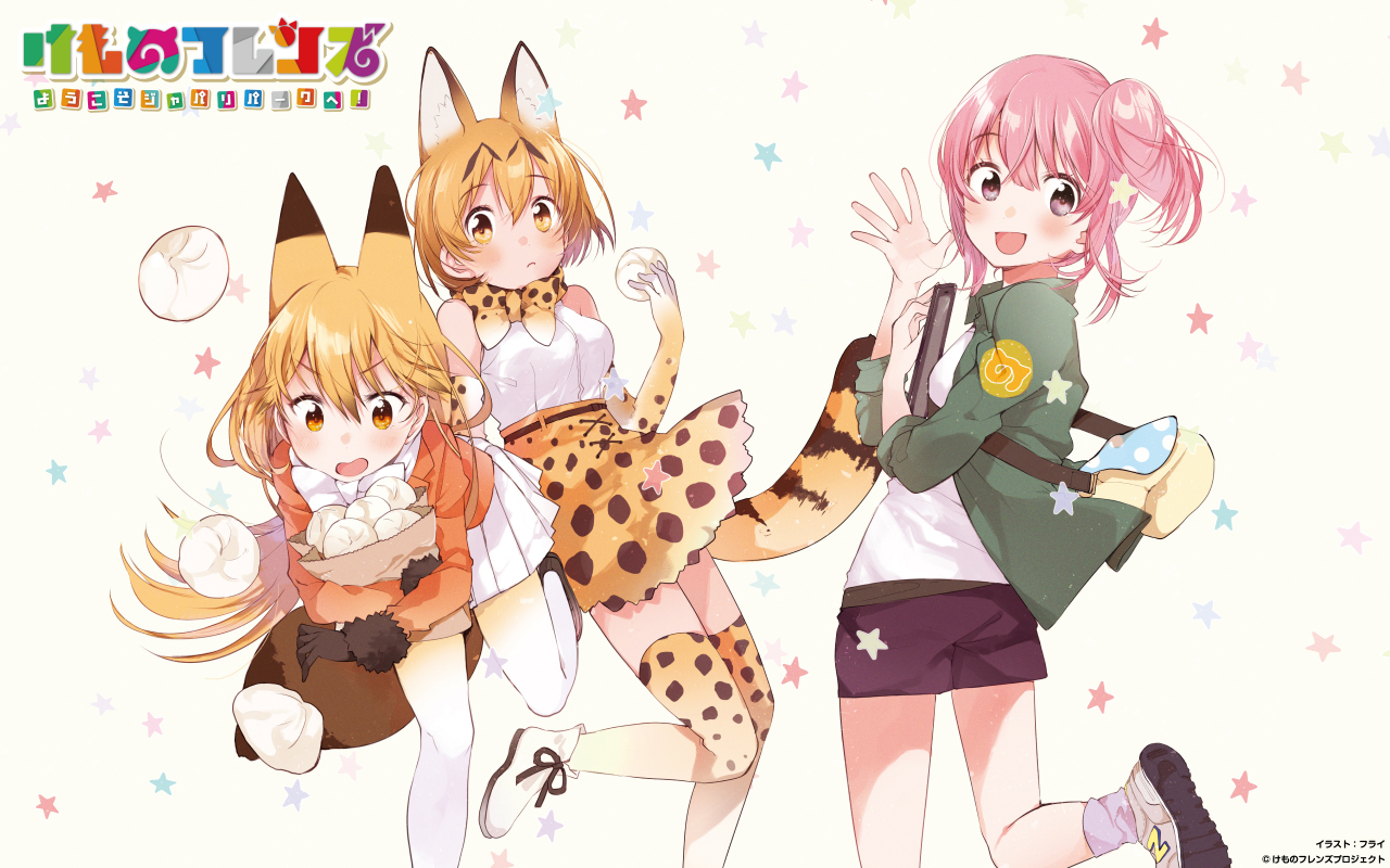 ezo-red-fox-kemono-friendsnana-kemono-friendsserval-kemono-friends
