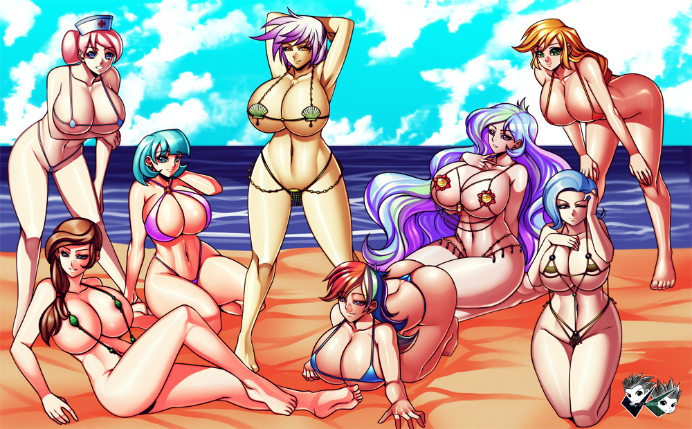 applejackcelestia-my-little-ponycoco-pommelgildanurse-redheartrainbow-dashtrixie-lulamoon