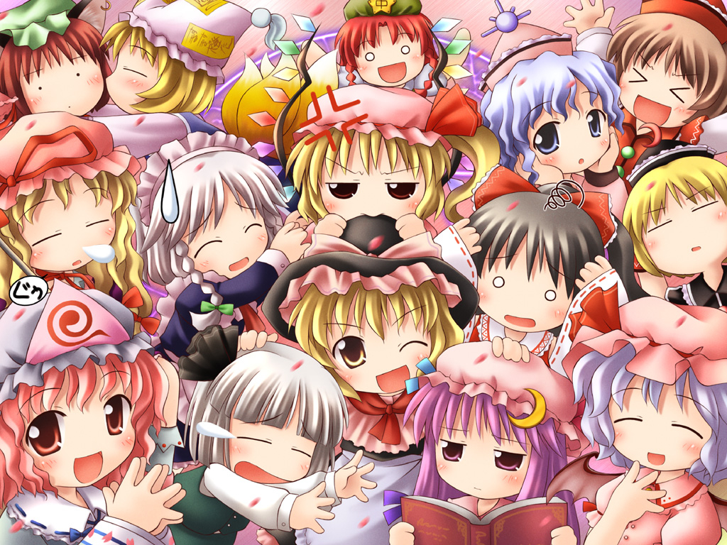 chenflandre-scarlethakurei-reimuhong-meilingizayoi-sakuyakirisame-marisakonpaku-youmulunasa-prismriverlyrica-prismrivermerlin-prismriverpatchouli-knowledgeremilia-scarletsaigyouji-yuyukoyakumo-ranyakumo-yukari