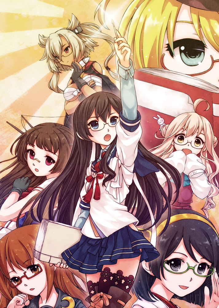 choukai-kantai-collectioni-8-kantai-collectionkirishima-kantai-collectionmakigumo-kantai-collectionmochizuki-kantai-collectionmusashi-kantai-collectionooyodo-kantai-collection