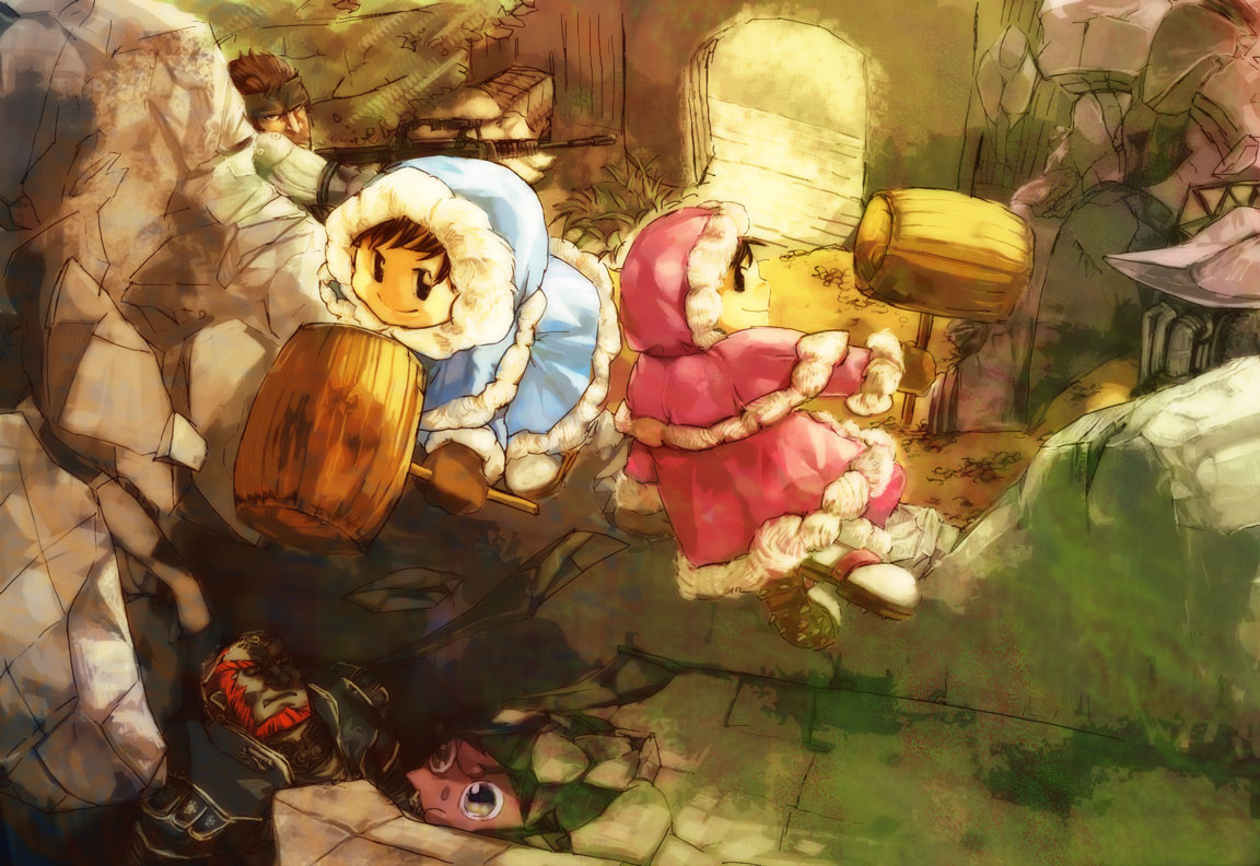 ganondorfice-climbersjigglypuffnana-ice-climberpopo-ice-climbersolid-snake