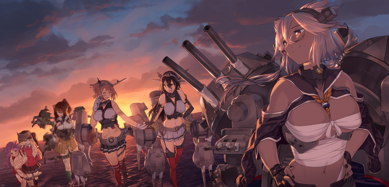 ise-kantai-collectionjunyou-kantai-collectionmusashi-kantai-collectionmutsu-kantai-collectionnagato-kantai-collectionryuujou-kantai-collection