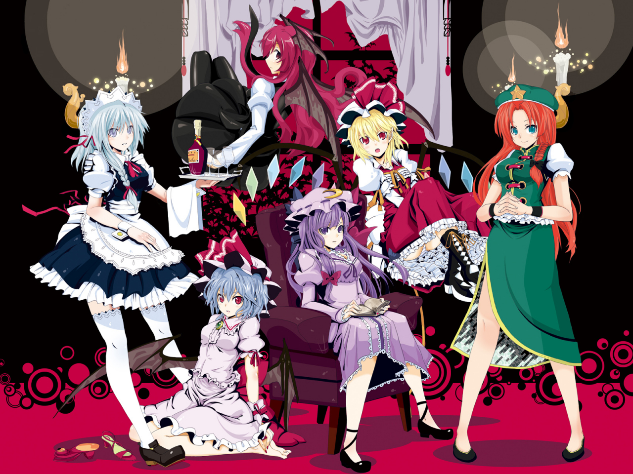 flandre-scarlethong-meilingizayoi-sakuyakoakumapatchouli-knowledgeremilia-scarlet