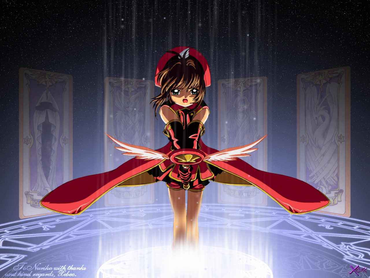 fly-clow-cardkinomoto-sakurashadow-clow-cardwatery-clow-cardwindy-clow-card