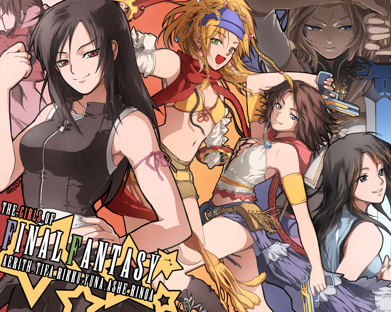 aerith-gainsboroughashelia-bnargin-dalmascarikkurinoa-heartillytifa-lockhartyunayuna-ff10