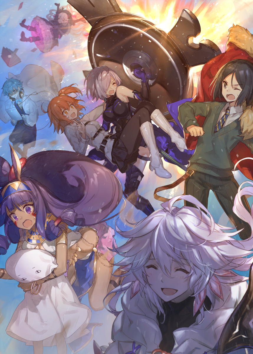 fujimaru-ritsuka-femalehans-christian-andersen-fatemash-kyrielightmedjedmerlin-fatenitocris-fate-grand-ordernursery-rhyme-fate-extrawaver-velvet