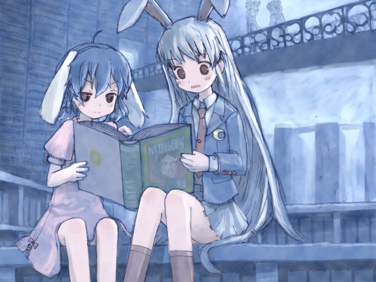 inaba-tewiizayoi-sakuyakirisame-marisapatchouli-knowledgereisen-udongein-inaba