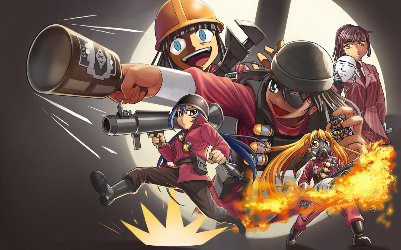 the-demomanthe-engineerthe-pyrothe-soldierthe-spy