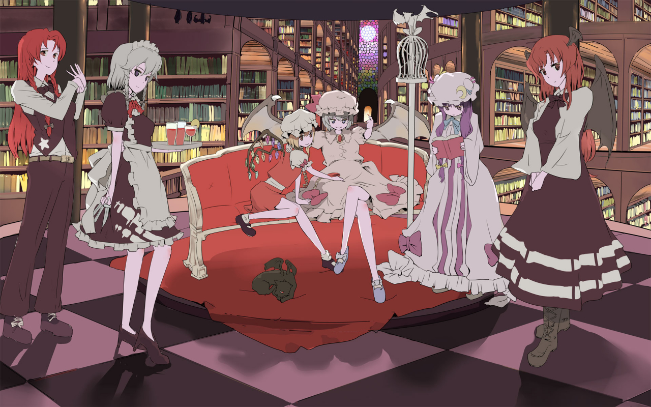 flandre-scarlethong-meilingizayoi-sakuyakoakumapatchouli-knowledgeremilia-scarlet