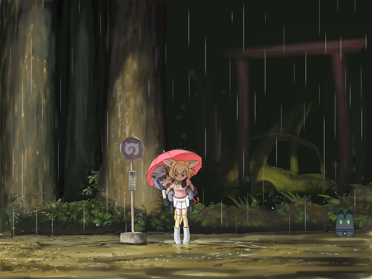 common-raccoon-kemono-friendsfennec-kemono-friendslucky-beast-kemono-friends