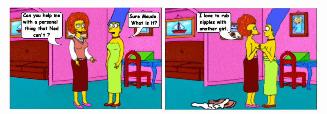 marge-simpsonmaude-flanders