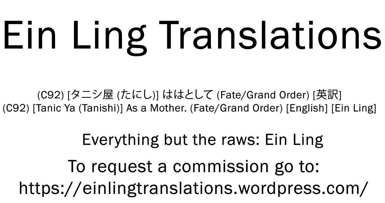 c92-tanic-ya-tanishi-haha-toshite-as-a-mother-fategrand-order-english-ein-ling