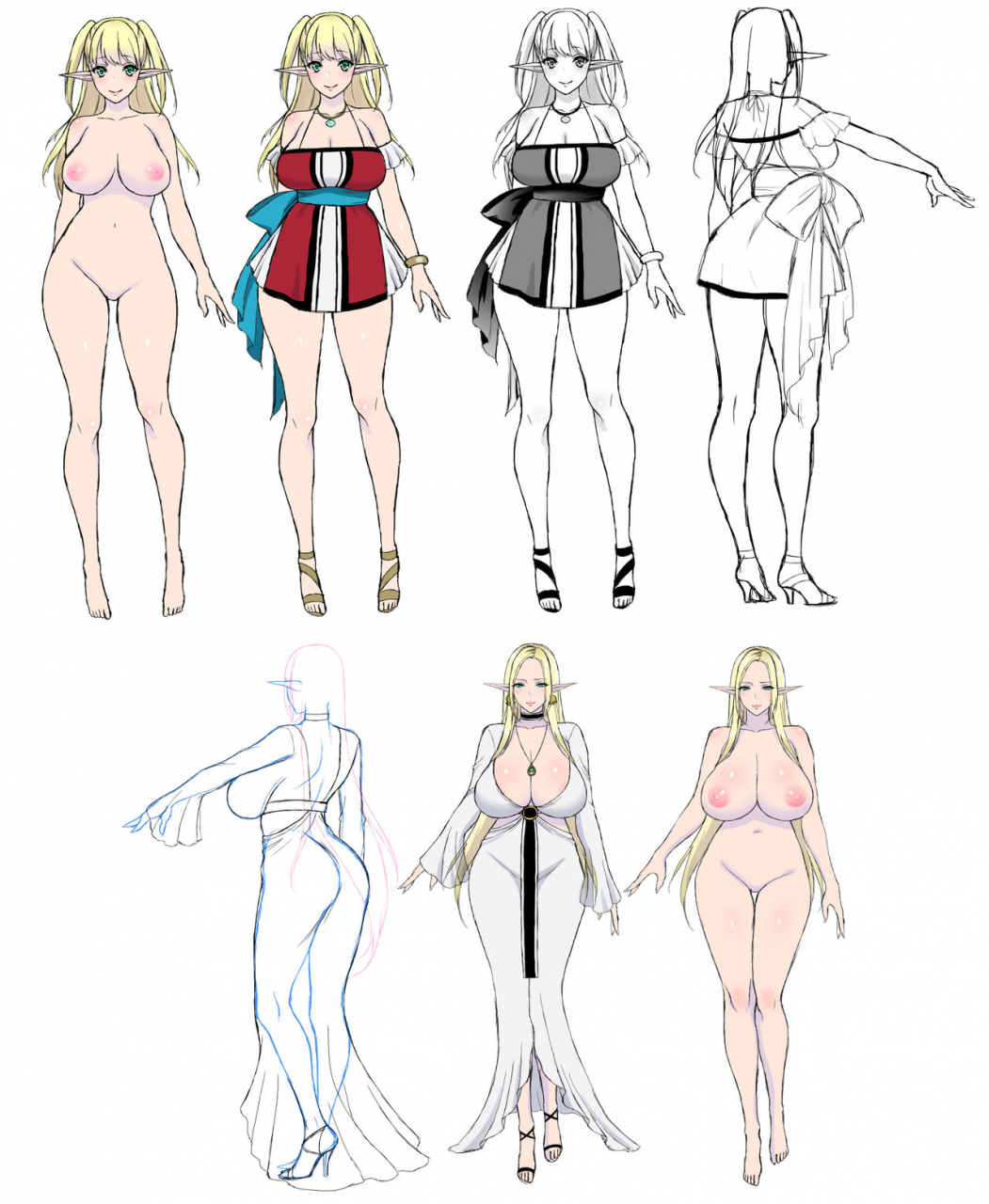 c88-hba-usagi-nagomu-kaihana-ochita-elf-tsuma-english-colorized