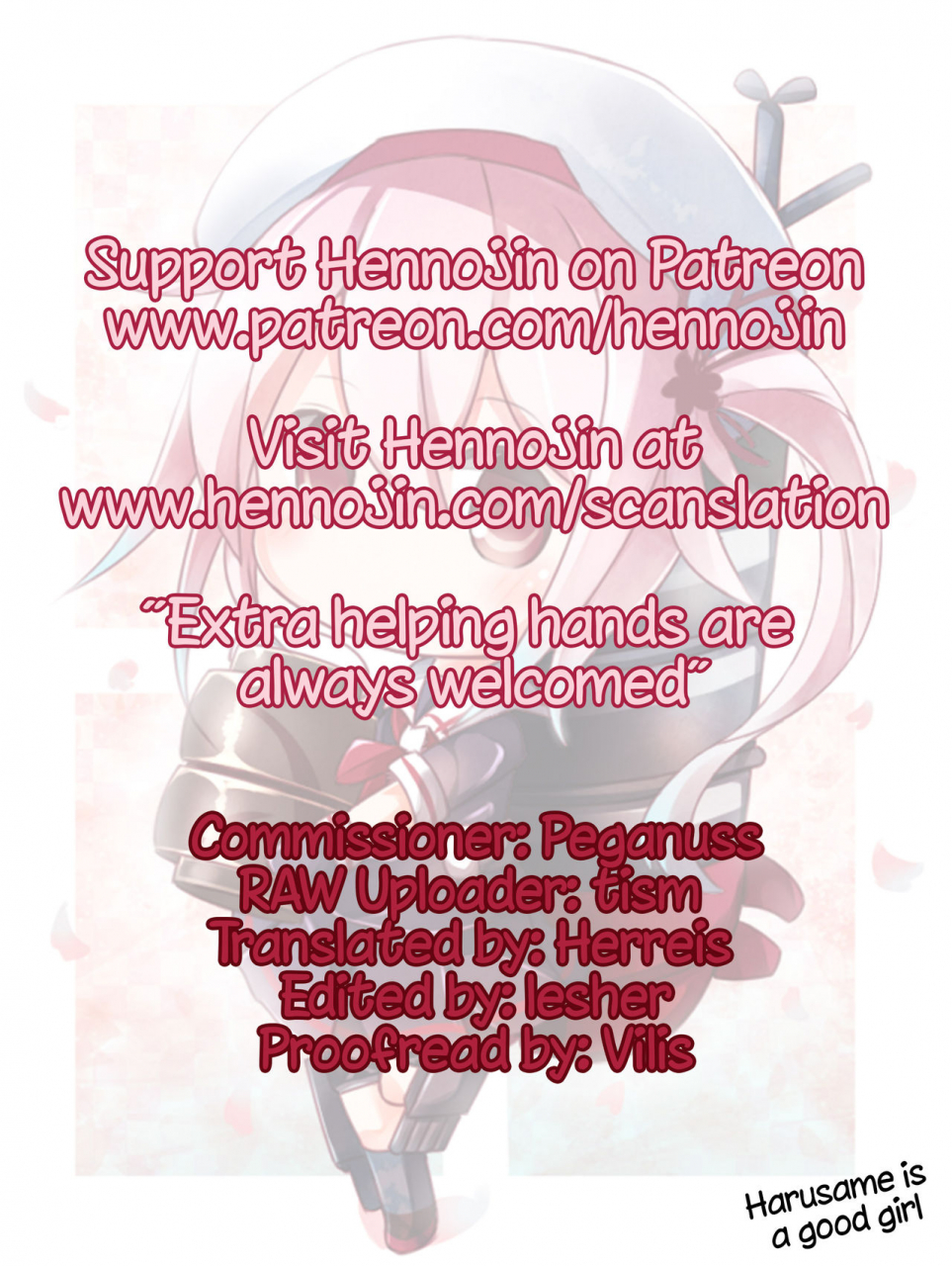 c90-pigpanpan-ikura-nagisa-stalker-harusame-chan-stalking-girl-harusame-kantai-collection-kancolle-english-hennojin