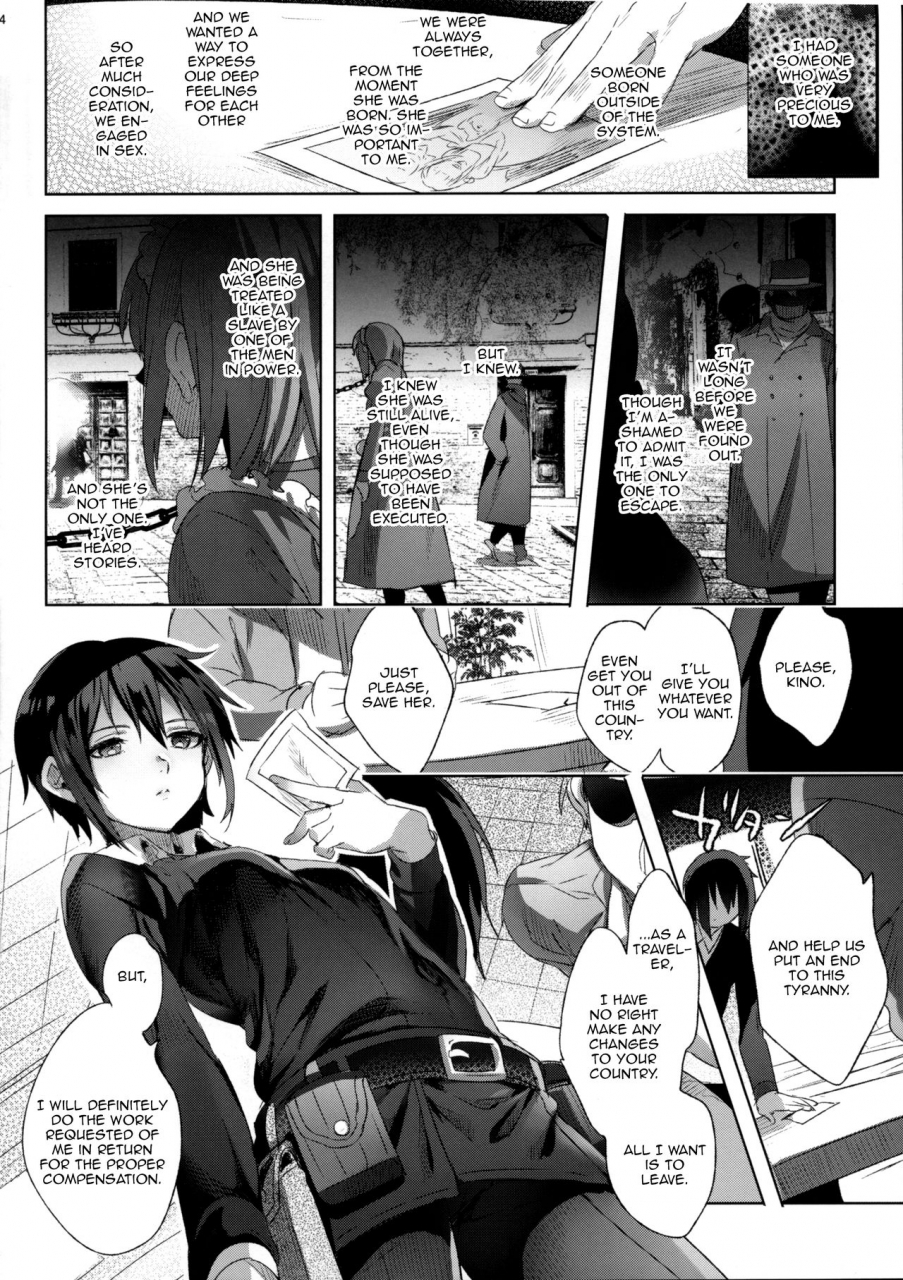 c93-kuromisakaijou-ikezaki-misa-xxx-shinai-to-derarenai-kuni-the-country-where-you-cant-leave-unless-you-xxxx-kino-no-tabi-english-zero-translations