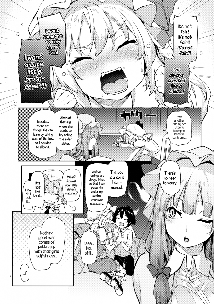 reitaisai-13-anmitsuyomogitei-michiking-osewa-shinaide-flan-onee-chan-dont-take-care-of-me-flan-onee-chan-touhou-project-english-facedesk-cw