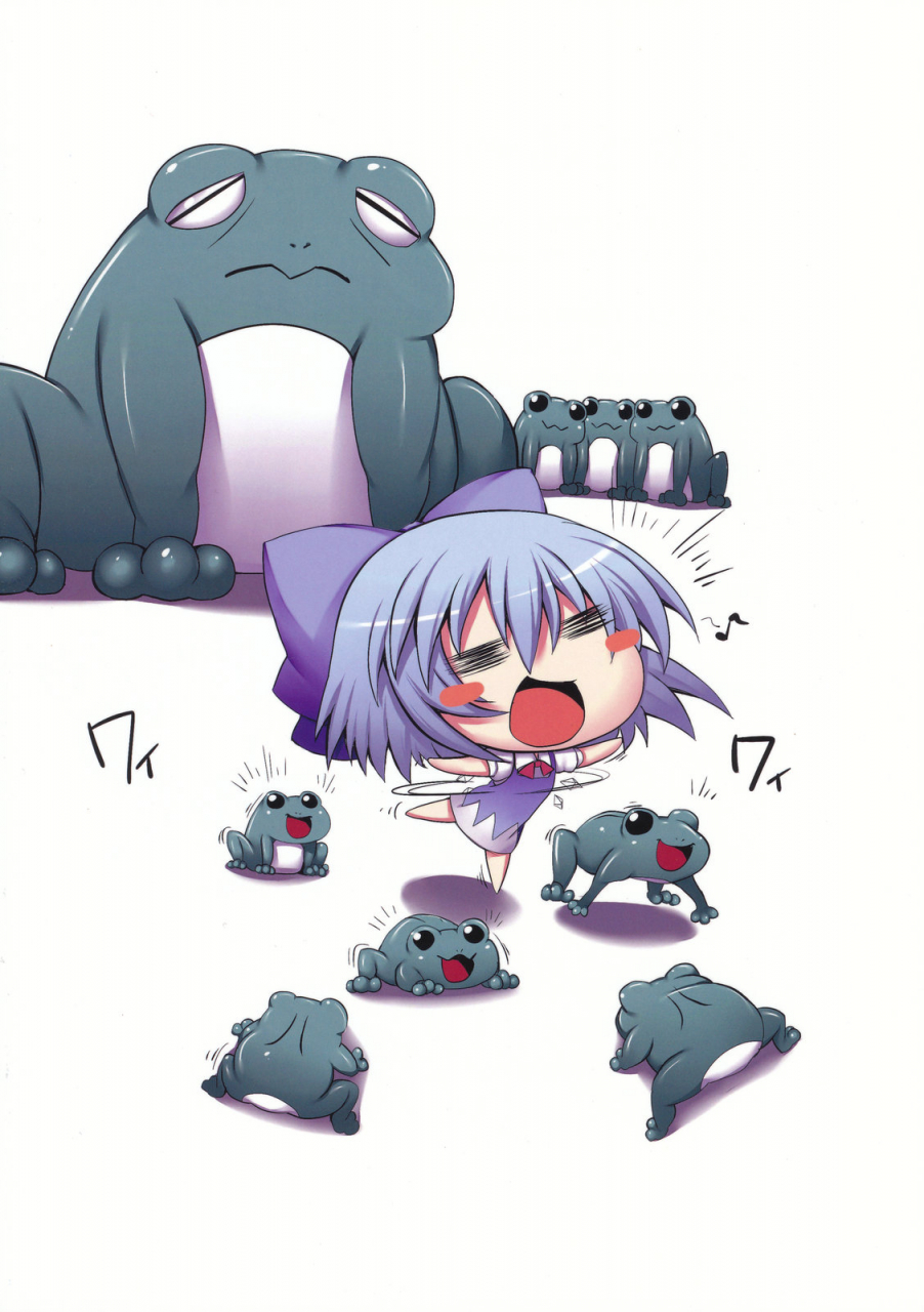 reitaisai-7-marked-two-maa-kun-cirno-dai-pinch-kaeru-no-fukushuu-hen-cirno-in-big-trouble-revenge-of-the-frogs-touhou-project-english
