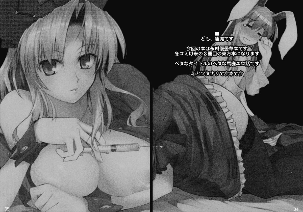 reitaisai-7-shimoyakedou-ouma-tokiichi-eirin-no-kusuri-de-udonge-ga-hidoi-meniau-hon-terrible-things-happen-to-udonge-due-to-eirins-drugs-book-touhou-project-english