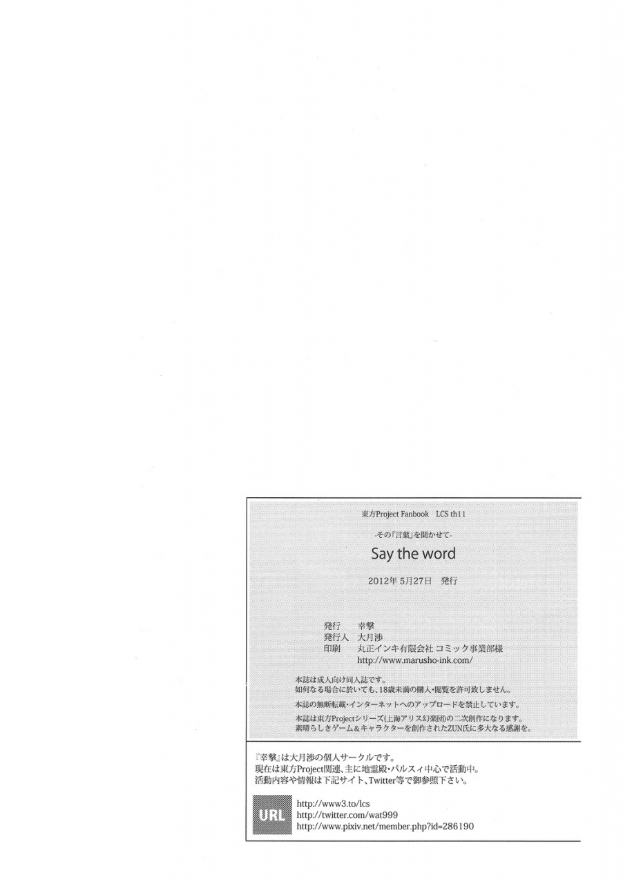 reitaisai-9-kougeki-ootsuki-wataru-say-the-word-touhou-project-english-cgrascal