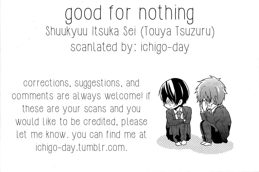 renai-survival-shuukyuu-itsukasei-touya-tsuduru-good-for-nothing-free-english-ichigo-day