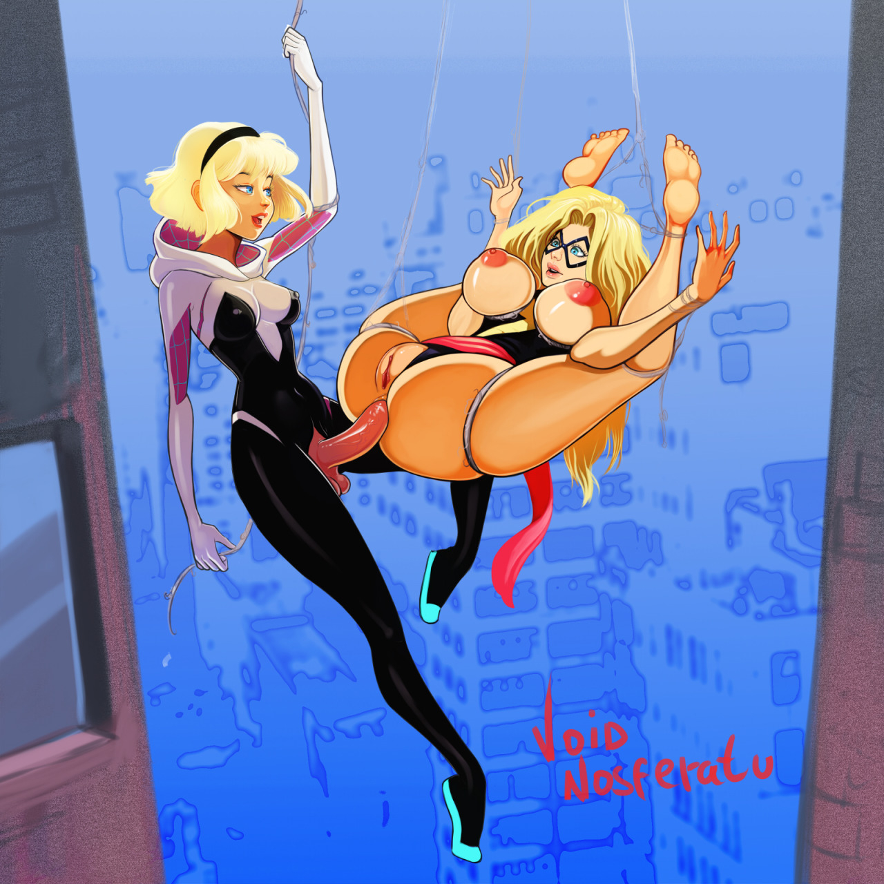 carol-danversgwen-stacyms-marvelspider-gwen