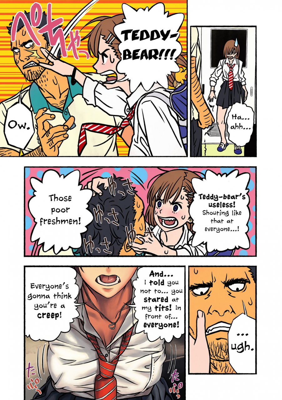 amazoness-chinatsu-to-kuma-chan-sensei-chinatsu-and-coach-teddy-bear-english-princesscuck