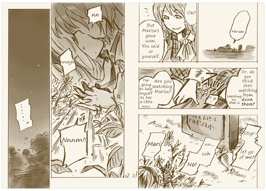 charin-at-marisas-grave-touhou-project-english
