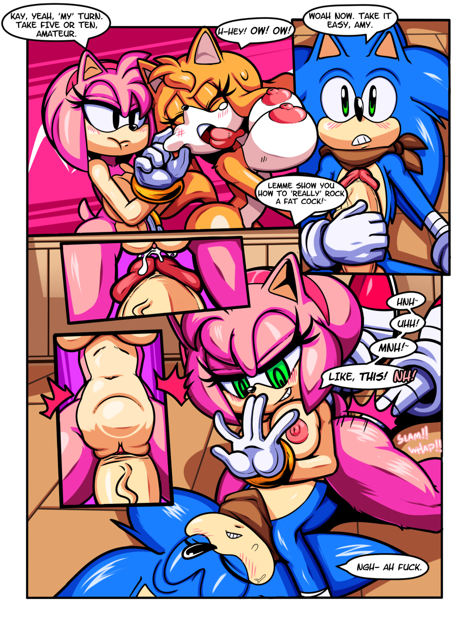 amy rose+sonic the hedgehog+zooey the fox Hentai galleries.com