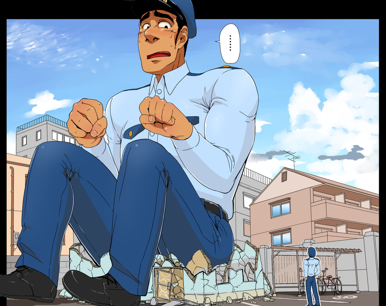 gakuranmanchijimetaro-giant-policeman-free-version-giant-male-comic