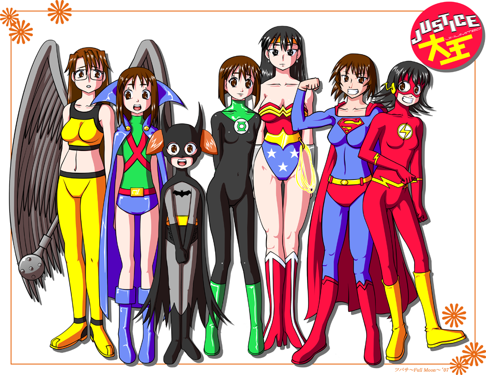 batmanhawkgirlkagurakagura-azumanga-daioukaori-azumanga-daioukasuga-ayumumartian-manhuntermihama-chiyomizuhara-koyomisakakisupermansuperwomantakino-tomothe-flash