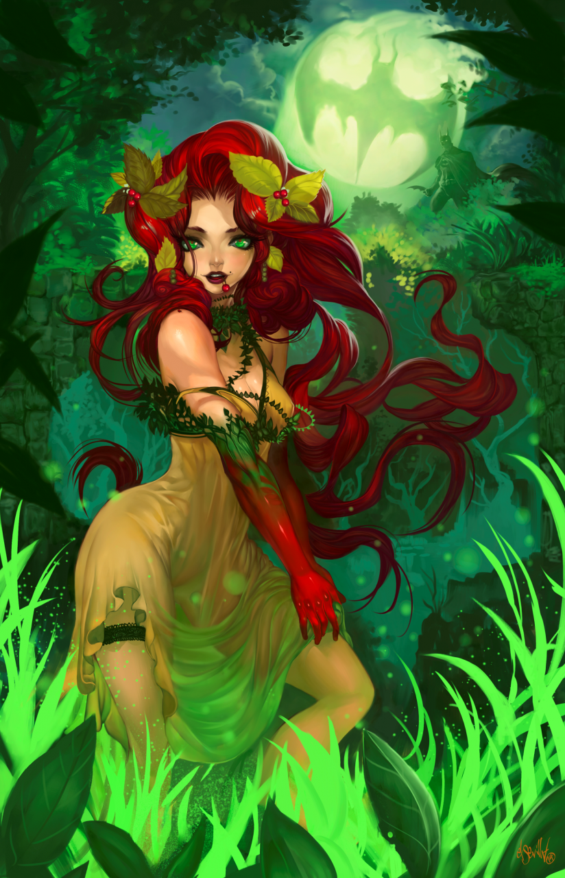 batmanbruce-waynepoison-ivy