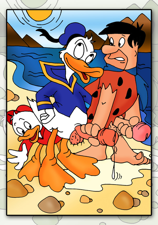 donald-duckfred-flintstonehuey-duck