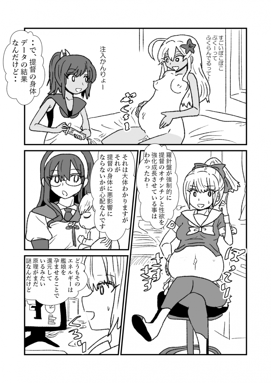 kuroihi-zettai-teitoku-to-rashinban-chinjufu-kantai-collection-kancolle