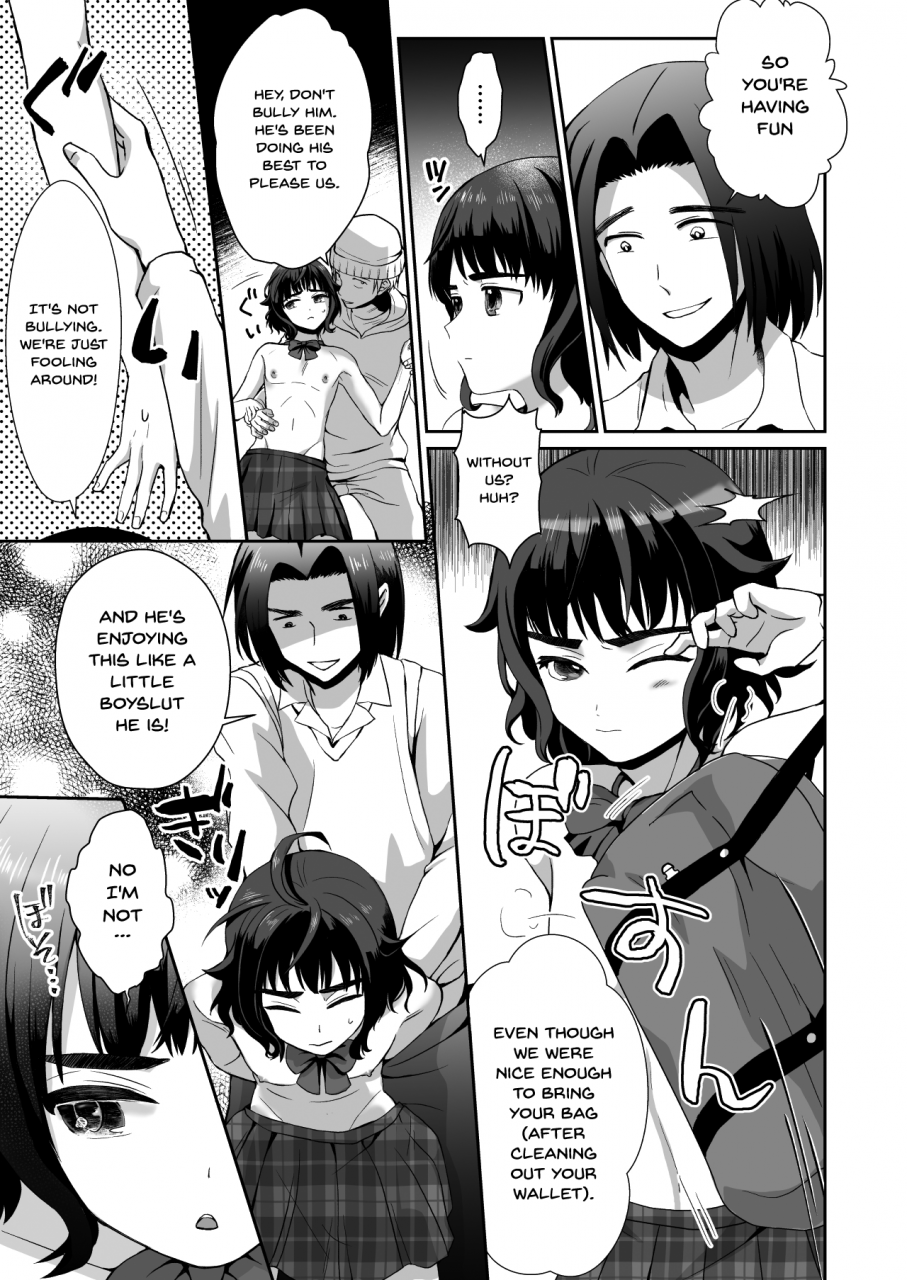 kinokko-taguchi-monyata-toilet-ni-ittara-sejiru-mamire-no-otokonoko-ga-taorete-ita-no-de-toriaezu-irete-mita-when-i-went-to-the-bathroom-i-found-a-trap-covered-in-cum-on-the-ground-so-i-thought-id-try-fucking-him-english-doujinscom-digital