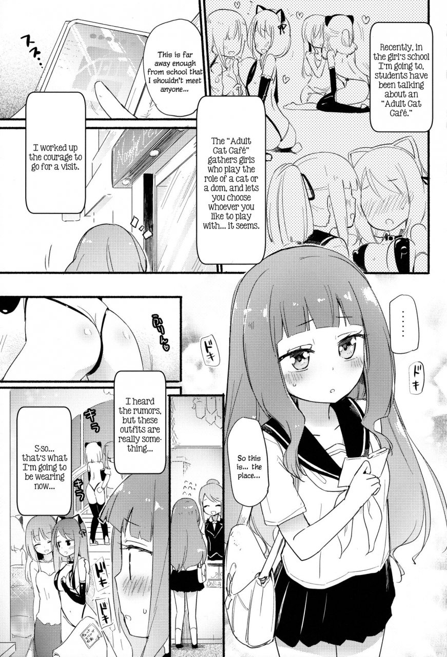 comitia124-homuraya-pleiades-sc-homura-subaru-gyuunyuu-rinda-tachi-masshigura-2-neko-cafe-yuri-goudou-ii-english