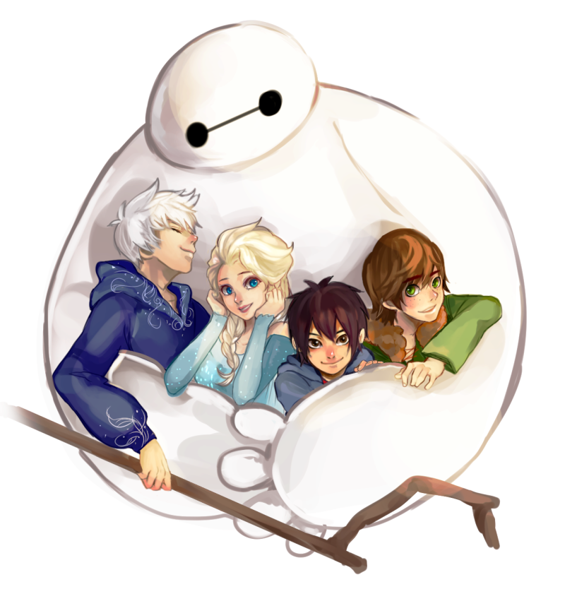 baymaxelsa-frozenhiccup-horrendous-haddock-iiihiro-hamadajack-frost-rise-of-the-guardians