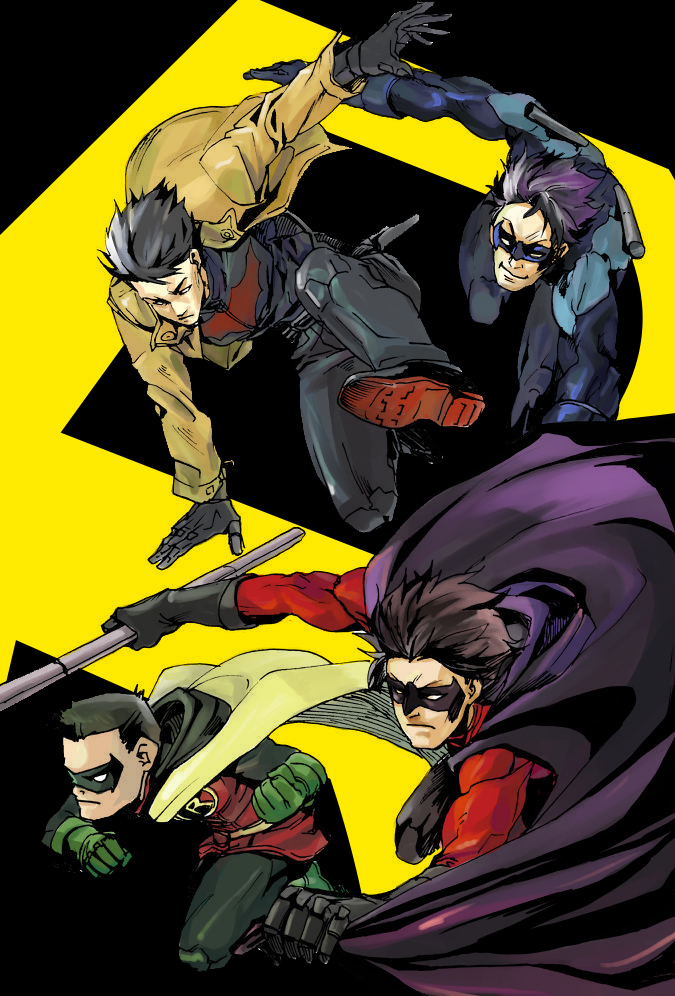 damian-waynedick-graysonjason-toddnightwingred-hood-dcred-robinrobin-dctim-drake