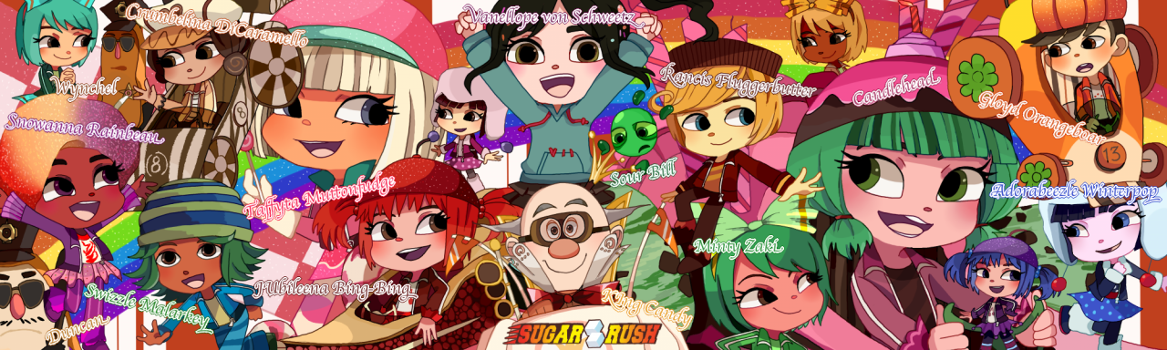 adorabeezle-winterpopcandleheadcrumbelina-di-caramelloduncangloyd-orangeboarjubileena-bing-bingking-candyminty-zakirancis-fluggerbuttersnowanna-rainbeausour-billswizzle-malarkeytaffyta-muttonfudgevanellope-von-schweetzwynchel