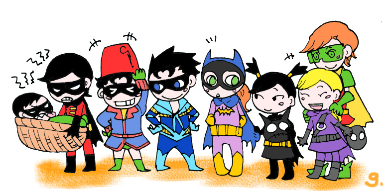 barbara-gordonbatgirlcarrie-kellycassandra-caindamian-waynedick-graysonjason-toddnightwingred-hood-dcrobin-dcspoiler-dcstephanie-browntim-drake