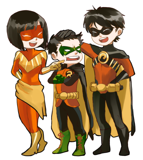 damian-waynekatana-dcred-robinrobin-dctim-drake