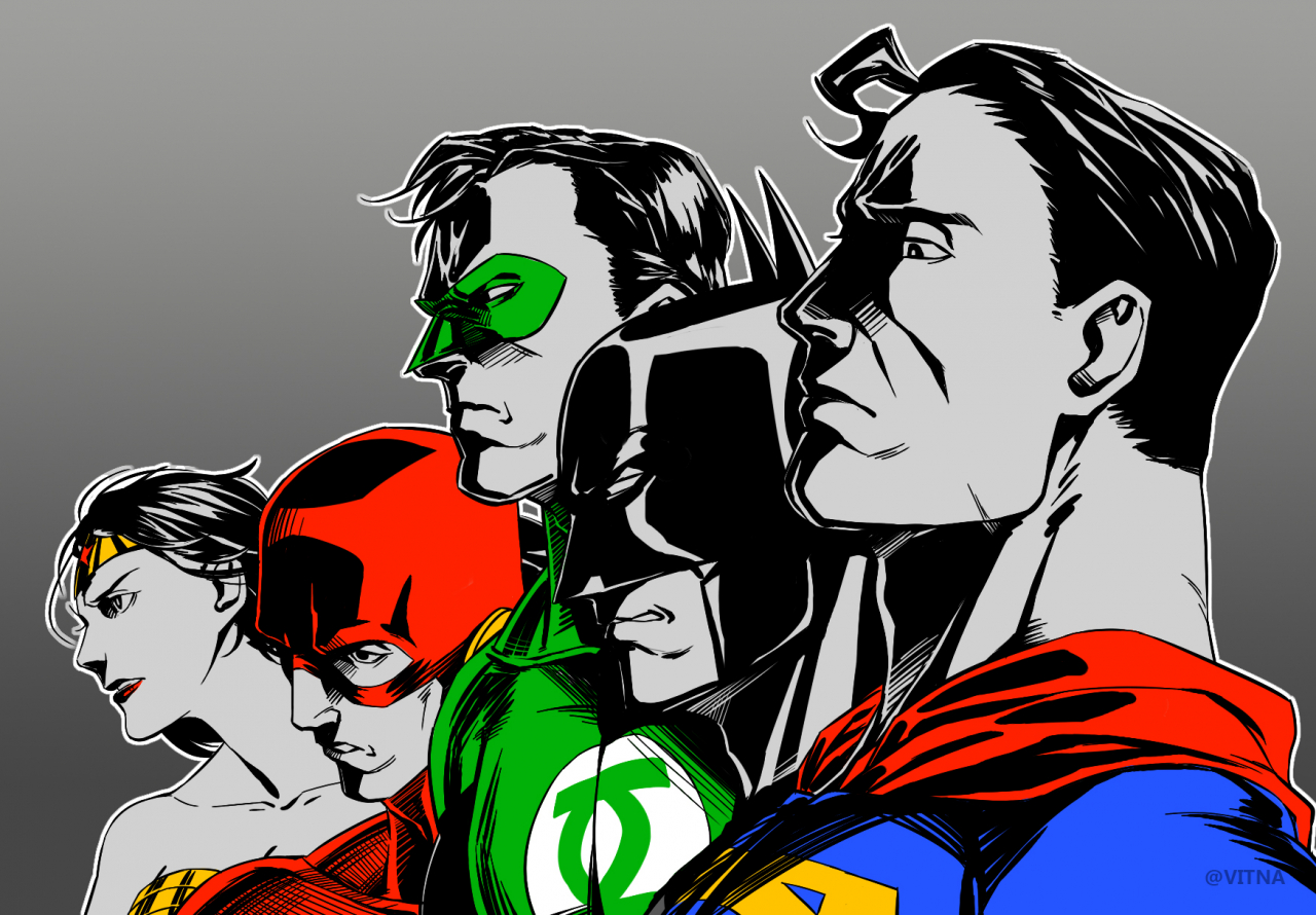 batmanbruce-waynehal-jordansupermanthe-flashwonder-woman