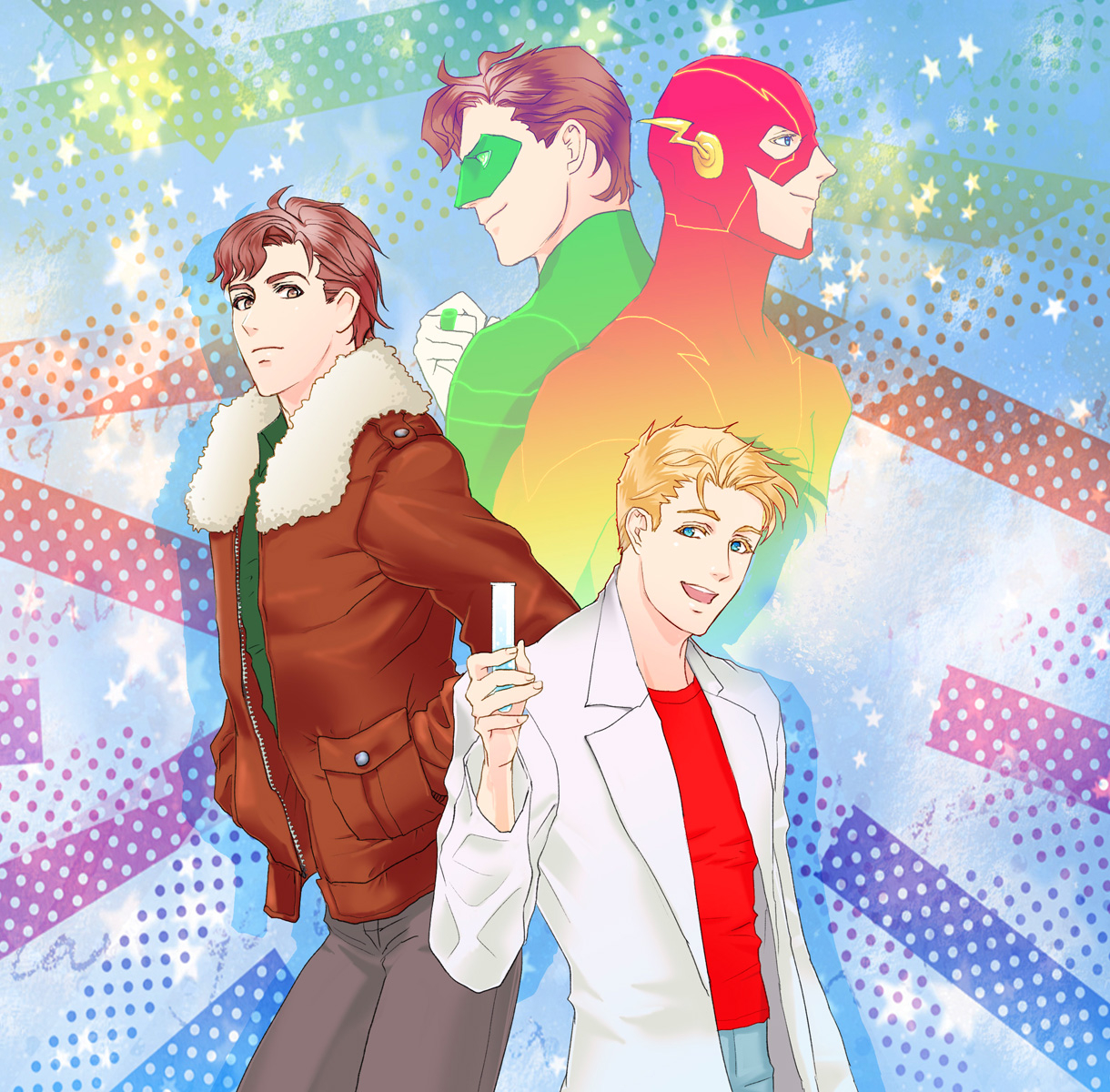 barry-allenhal-jordanthe-flash