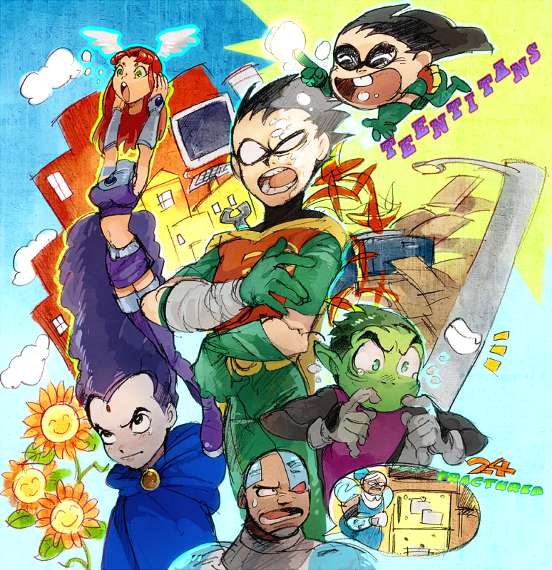 beast-boy-dccyborg-dcdick-graysongarfield-loganraven-dcrobin-dcstarfirevictor-stone