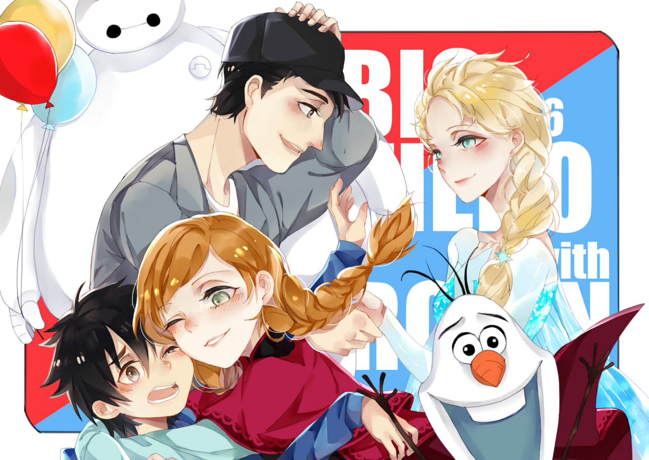 anna-frozenbaymaxelsa-frozenhiro-hamadaolaf-frozentadashi-hamada