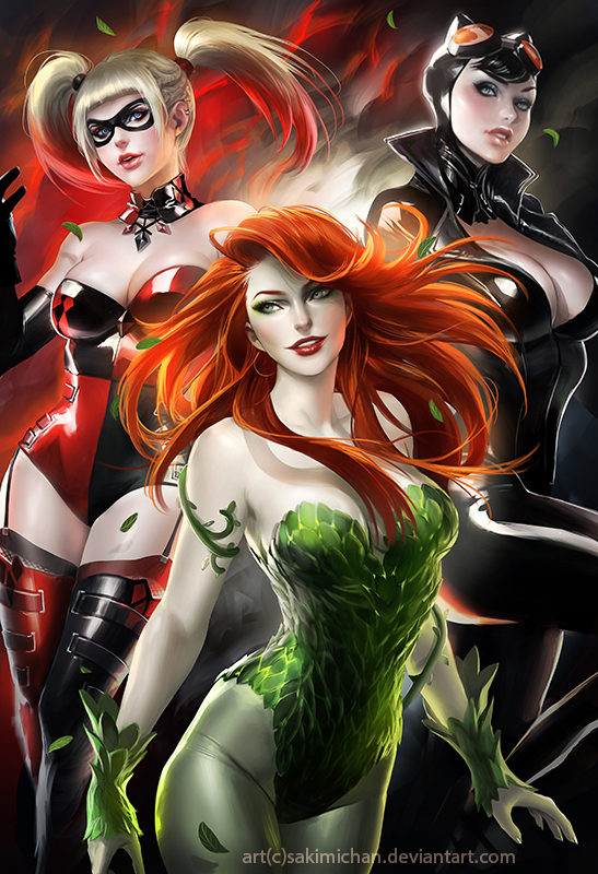 catwomanharley-quinnpoison-ivy