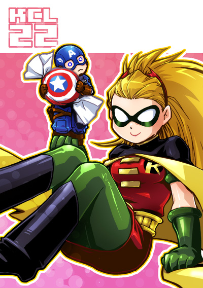 captain-americarobin-dcstephanie-brownsteve-rogers