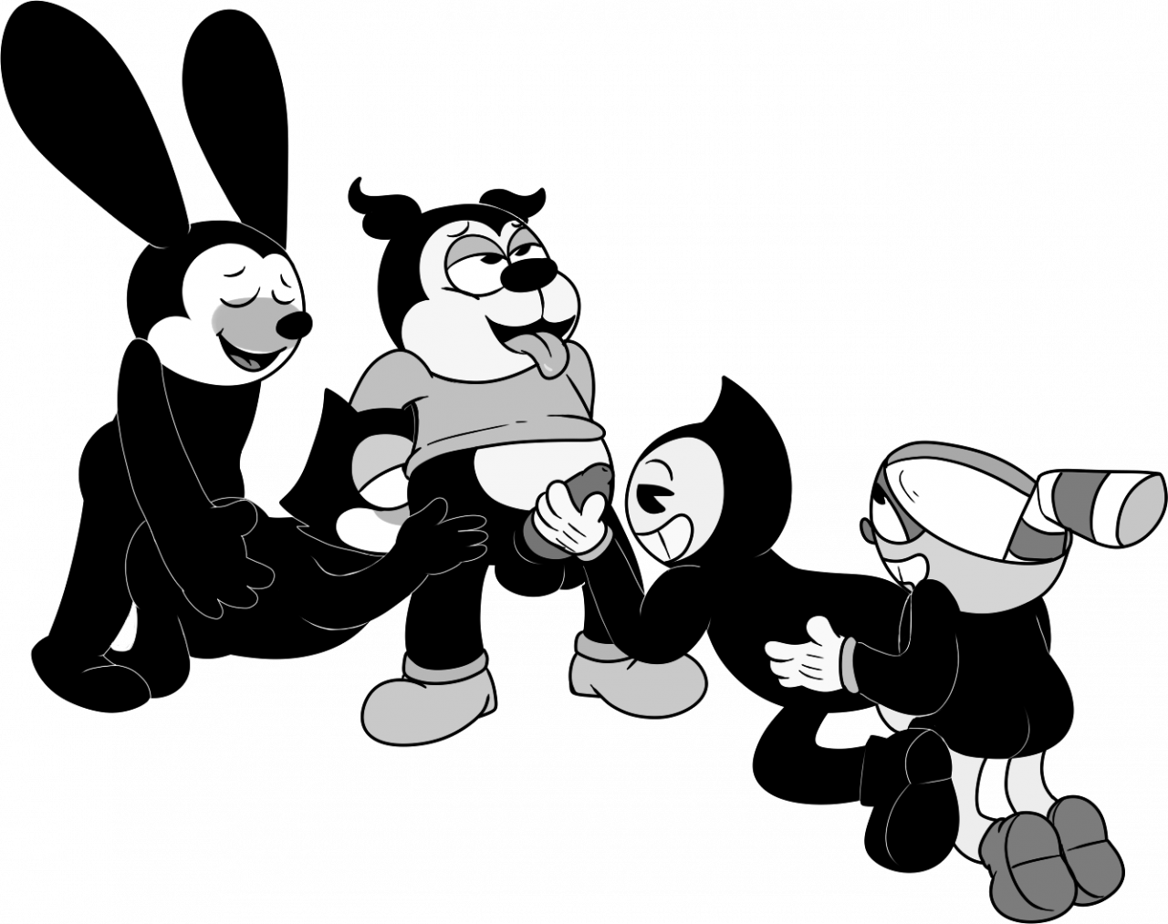 bendybimbo-betty-boopcupheadfelix-the-catoswald-the-lucky-rabbit